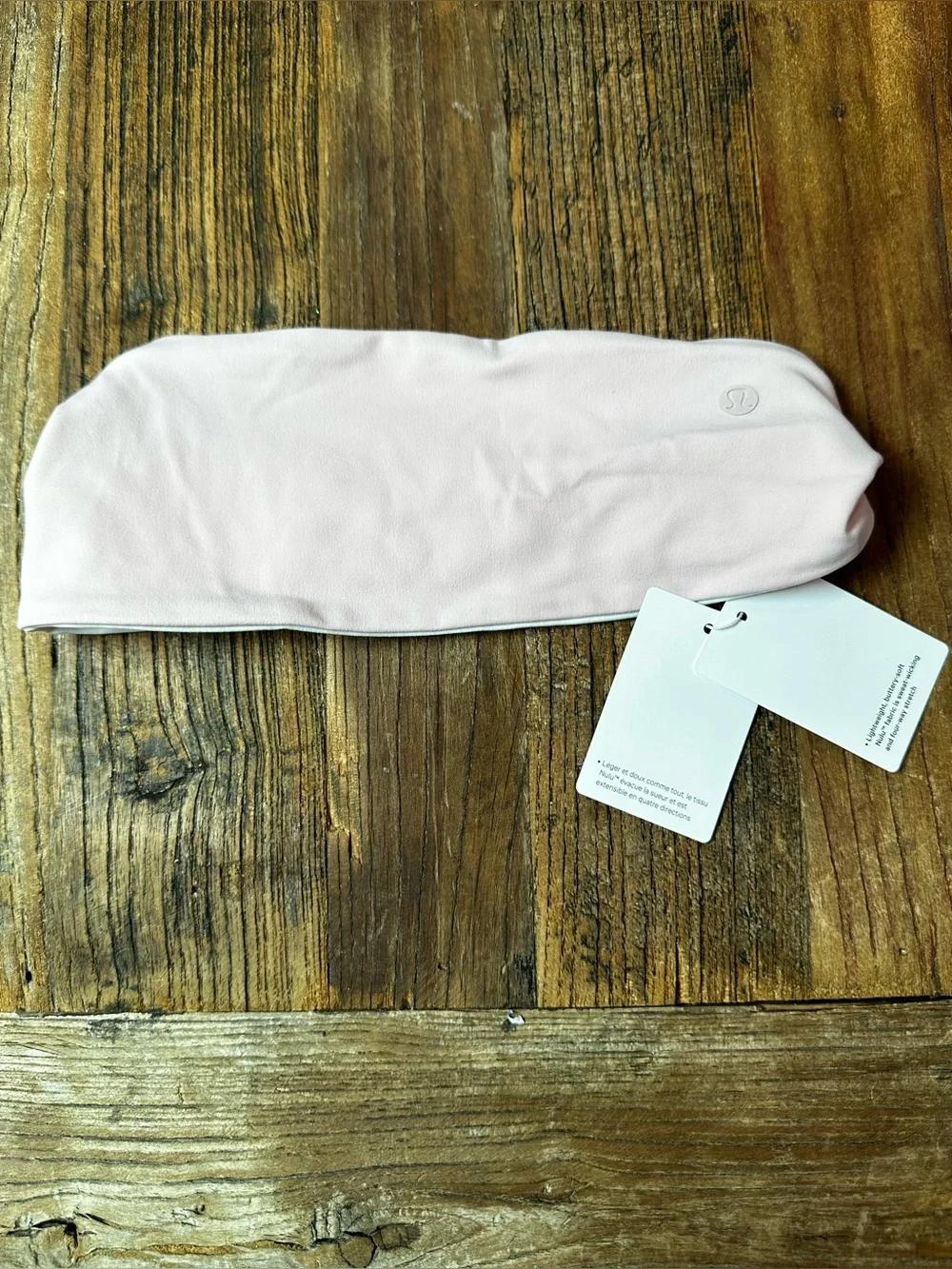 lululemon athletica Pale Pink Stretch Bandeau Headband